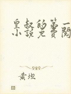 皇叔的第一宠妃小说免费阅读