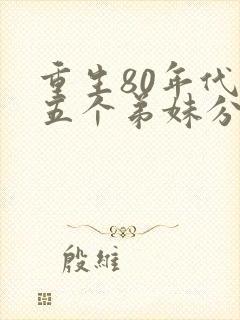 重生80年代带五个弟妹分家的小说