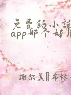 免费的小说阅读app哪个好用