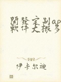 开发定制app软件大概多少钱