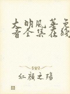 大明风华免费观看全集在线播放