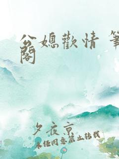 公媳欢情 笔趣阁