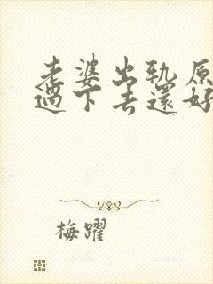 老婆出轨原谅了过下去还好嘛