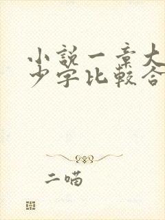 小说一章大概多少字比较合适