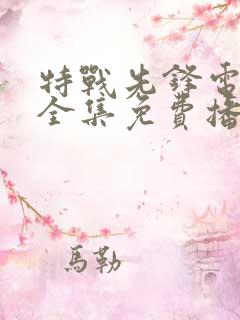特战先锋电视剧全集免费播放