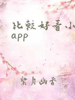 比较好看小说的app