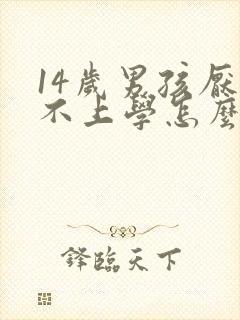 14岁男孩厌学不上学怎么办