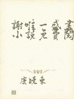 谢唯一盛书染的小说免费阅读