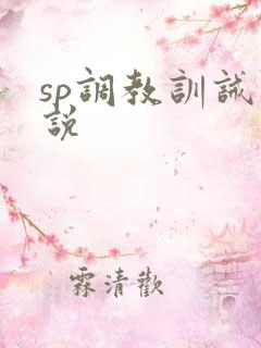 sp调教训诫小说