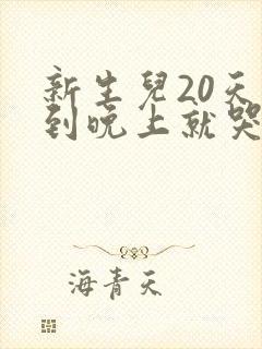 新生儿20天一到晚上就哭闹不睡觉