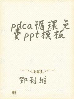 pdca循环免费ppt模板