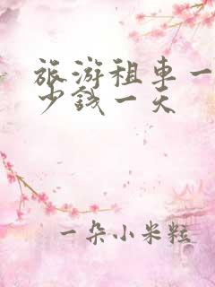 旅游租车一般多少钱一天