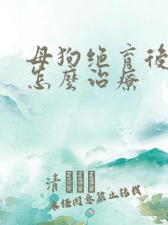 母狗绝育后漏尿怎么治疗