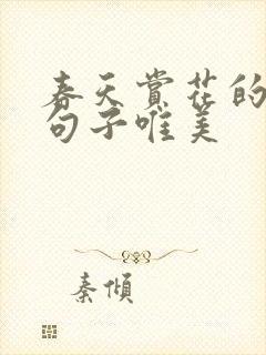 春天赏花的心情句子唯美