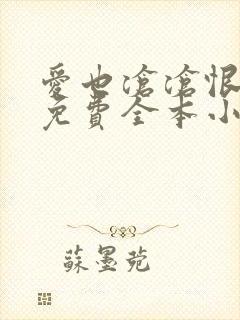 爱也沧沧恨也沧免费全本小说
