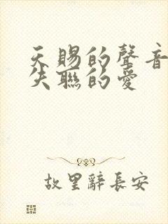 天赐的声音永不失联的爱