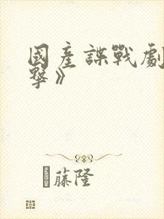 国产谍战剧《反击》