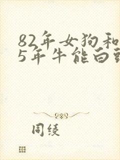82年女狗和85年牛能白头偕老吗