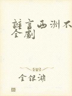 谁言西洲不知意全剧