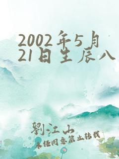2002年5月21日生辰八字