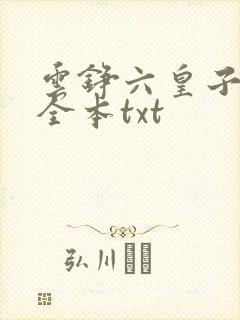 云铮六皇子下载全本txt