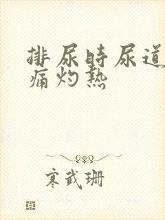 排尿时尿道口刺痛灼热