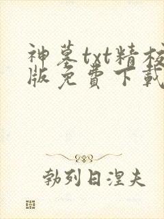神墓txt精校版免费下载