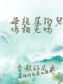 母亲属狗儿子属鸡相克吗