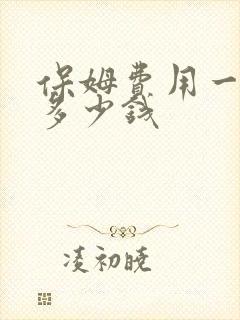 保姆费用一个月多少钱