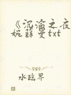 《沉沦之夜》夏婉薛曼txt