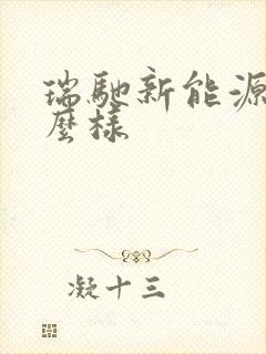 瑞驰新能源车怎么样