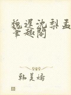 魏迟沈梨孟灵薇笔趣阁