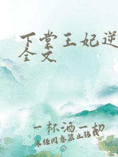 下堂王妃逆袭记全文
