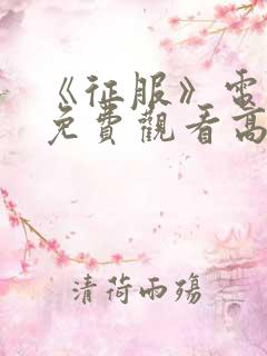 《征服》电视剧免费观看高清