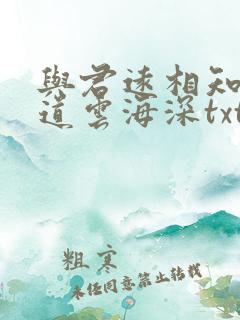与君远相知,不道云海深txt