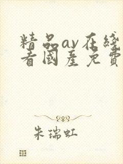 精品av在线观看国产免费