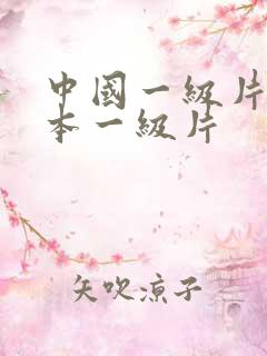 中国一级片和日本一级片