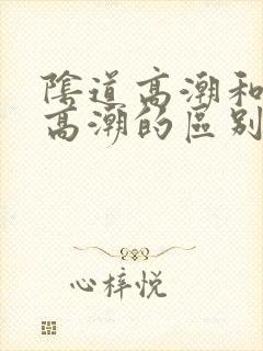 阴道高潮和阴蒂高潮的区别