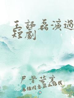 王译磊演过哪些短剧