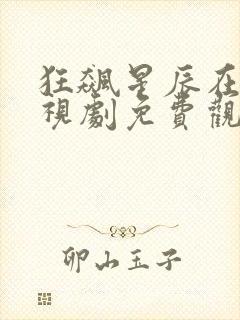 狂飙星辰在线电视剧免费观看高清