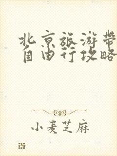 北京旅游带孩子自由行攻略