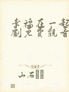 幸福在一起电视剧免费观看完整版