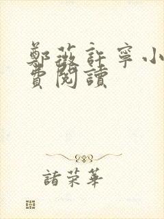 郑薇许宁小说免费阅读