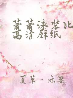 萧萧泳装比基尼高清壁纸