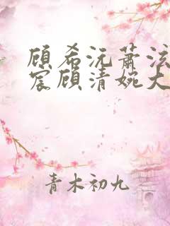 顾希沅萧泫萧瑾宸顾清婉大结局小说