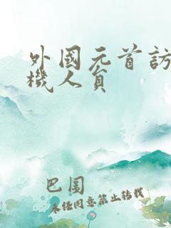 外国元首访华接机人员
