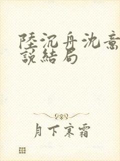 陆沉舟沈意欢小说结局