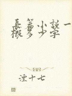 长篇小说一章大概多少字
