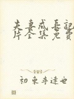 夫妻成长记动画片全集免费