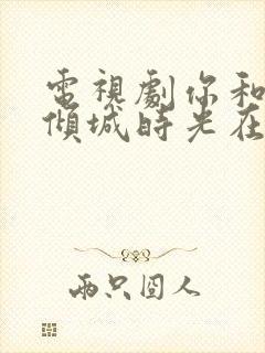 电视剧你和我的倾城时光在线观看免费